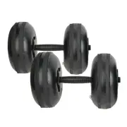 Adjustable Dumbbells Portable PVC Material Fitness Dumbbell Armcle ZO