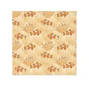 Clownfish Face Towel - Cute Kitchen or Bath Cloth, Beach Lover Gift,