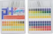 CENPEK Health Universal pH Test Strips 0-14 Wide Range & Four Pad for Acid Alkaline pH Testing (100 Strips) Better Than Litmus Paper + pH Guide