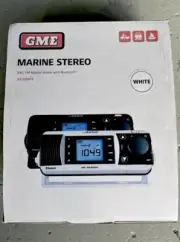 GME GR300BTW AM/FM Bluetooth Marine Radio - White