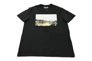 JEANSWEST S/Sleeve Emmett Graphic Print Black Cotton T-Shirt Mens Size Large NEW