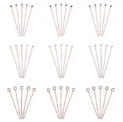 Pack Of 300 Craftdady KK-TA0007-71RG Rose Gold Beading Jewellery Making Head Pin