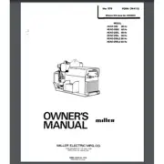 Miller AEAD-200 200E 200L 200LE Welder Owner & Parts Manual 1978 COMB BOUND