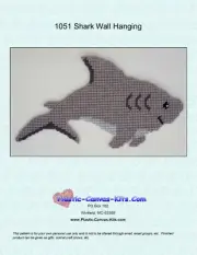 Shark Wall Hanging-Plastic Canvas Pattern or Kit