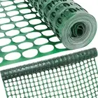 Plastic Mesh Fence Construction Barrier Netting Green 4'x100' Fencing for Yard