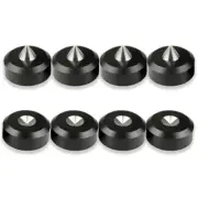 4x 40mm Speaker Shockproof Spike Amplifier Stand Foot Isolation Feet + Base Pad