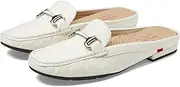[MARC JOSEPH NEW YORK] Women's Grand Mule Oxford Flat, White Snake, 8