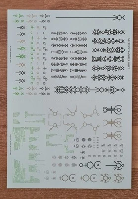 Necron Transfer Sheet - Warhammer 40k - Necron Decals