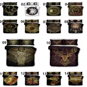 Golden Black Sun Single/Double/Queen/King Size Bed Quilt/Doona/Duvet Cover Set