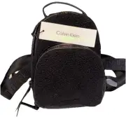 NWT Calvin Klein Estelle Plush On Outside Micro Mini Backpack Beautiful! See Pic