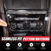 Black Alloy Design Car Air Condition Switch Knob Ring Caps For Jaguar XJ 2010-19