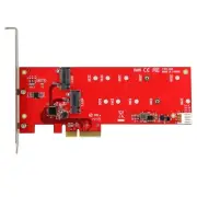 STARTECH 2x M.2 SSD Controller Card - PCIe - PCI Express M.2 SATA III PEX2M2