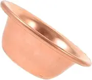 HAKIDZEL Copper Offering Bowl Worship Cup for Holy Water Blessings Aesthetic Design for Yoga Meditation Wealth Bowl for Spiritual Practices