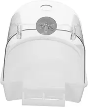 FUTUREORYY Hanging Parrot Bath Box Durable Tub for Parrots Sparrows Easy to Install Space Saving Design Lightweight for Bird Cages