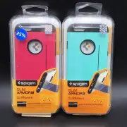 Lot Of 2 Spigen Apple iPhone 6 /6S Case Cover Card Type / kickstand, Pink & Teal