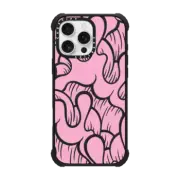 iPhone 16 Pro Max Ultra Impact Case MagSafe Compatible SUPER WAVY (PINK)