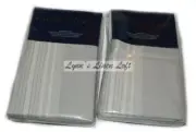 2 RALPH LAUREN Dune Lane Jamesport Grey White Stripe EURO SHAMS DESIGNER $260