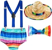 PROMOTED TO BIG SISTER Baby Boy 1st Birthday Mexican Outfit Cinco De Mayo Costume