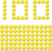 Refill Pack Balls Ammo Compatible with Nerf Rival Gun, Laoppoc Ammo Yellow Bulk Foam Bullets Ball Replacement Refill Pack for Blasters Guns - High-Impact Rounds