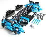 CNC Aluminum Carbon Fiber Frame Chassis Upgrade Components for 1:10 TT01 Tamiya