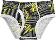 [Joisal] Soccer Ball Pattern Boy Underwear Size 8 Soft Briefs for Boys, Abstract Geometric Textured, 8 Years