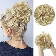 Synthetic Hair Bun Extensions Messy Curly Elastic Hair Scrunchies Hairpieces Synthetic Chignon Donut Updo Hair Pieces for Women (Bulk Buy : 1 PC, Color : 22H613)