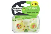 Closer to Nature Soother Fun Style 2pk 0-6m
