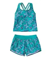 L.L.Bean Watersports Swimwear Tankini Short Set L28829 Girls Size 12