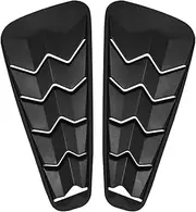 Quarter Side Window Louvers Compatible for Fo/rd Mustang 2005-2014 Matte Black ABS Window Visor Cover Sun Rain Shade Vent（2PCS）