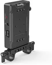 SmallRig V Mount Battery Adapter Plate (Basic Version) with Dual Rod Clamp - 3498