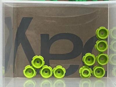 LEGO Parts - Lime Plate Round 1 x 1 with Flower Edge - No 24866 - QTY 10