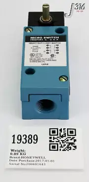 19389 HONEYWELL MICRO LIMIT SWITCH (NEW) LSP6B