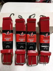 Baseball Softball Belt Alleson Athletic Red Adjustable Elastic Adult 32-46