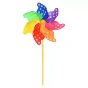 1 Set Wind Spinner - 30.5 Inch Pinwheels,Apply to Yard Art(Colorful Dots)