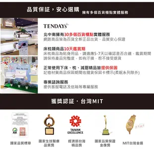 TENDAYS DS柔眠記憶床墊6尺加大雙人床墊(晨曦白 18cm高厚床)