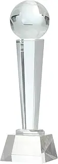 sourcing map Crystal Glass Trophy, Champions Award for Desktop Table Decor Sports Competition Paperweight