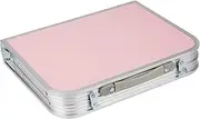 Mind Reader Folding Lap Tray, Bed Breakfast Desk with Collapsible Legs, Portable Freestanding Table for Studying, Reading, Crafting, Pink