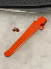 Flat Rescue Orange Clip Made For Benchmade Bugout 535 & Bailout 537 Folder Knife