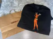 Travis Scott x Playboy ComplexCon Vegas TwinGirl BLACK TEE SIZE Medium Sold Out