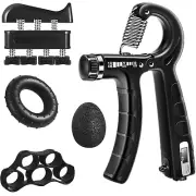 Hand Gripper Strengthener Set Adjustable Grip Strength Trainer for Hand Exercise