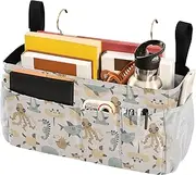 Bedside Caddy Multi-Function Organizer Caddy for Bunk and Hospital Beds,Dorm Rooms Bed Rails Underwater Animals Seahorse Stingray