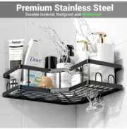 Shower Caddy Corner Organizer: 2Pack Adhesive Shower Shelf Essentials. AKTECKE