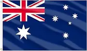 AhfuLife Australian Flag 5ft x 3ft for 26th January Decorations, 1pcs Large Australia Flags - Double Side with Brass Eyelets for Football World Cup Party Decorations (Australia, 150 x 90 cm - 1 Pcs)