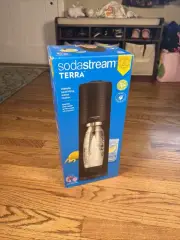 NEW SodaStream Terra 6047960 Sparkling Water Maker - Black OPEN BOX