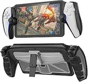 Protective Case for Sony Playstation Portal, PS5 Portal Case with Kickstand, Designed for Playstation Portal Remote Player Accessories, Shock-Absorption, Non-Slip and Anti-Scratch Design-Black