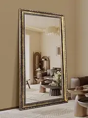 60x80cm Modern Wall Mirror with Explosion-Proof Glass - Lightweight PS Frame, Shatterproof Design for Bathroom, Bedroom & Small Spaces - High Precision Reflection, Space-Saving Wall Mounted