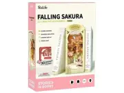 DIY Bookends Falling Sakura - Robotime