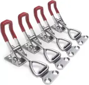 4Pcs Toggle Latch Clamp 304 Stainless Steel Pull Hasp Latches Quick Release Ha