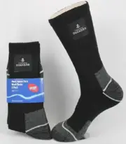 Fremantle Dockers Official AFL Trade Work Socks 2 pair Cotton/Polyester/ Elastan