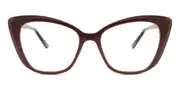 Clip on Cat Eye Burgundy SmartBuy Collection Florida With Clip-On JSV-268 097 Fashion Women Eyeglasses